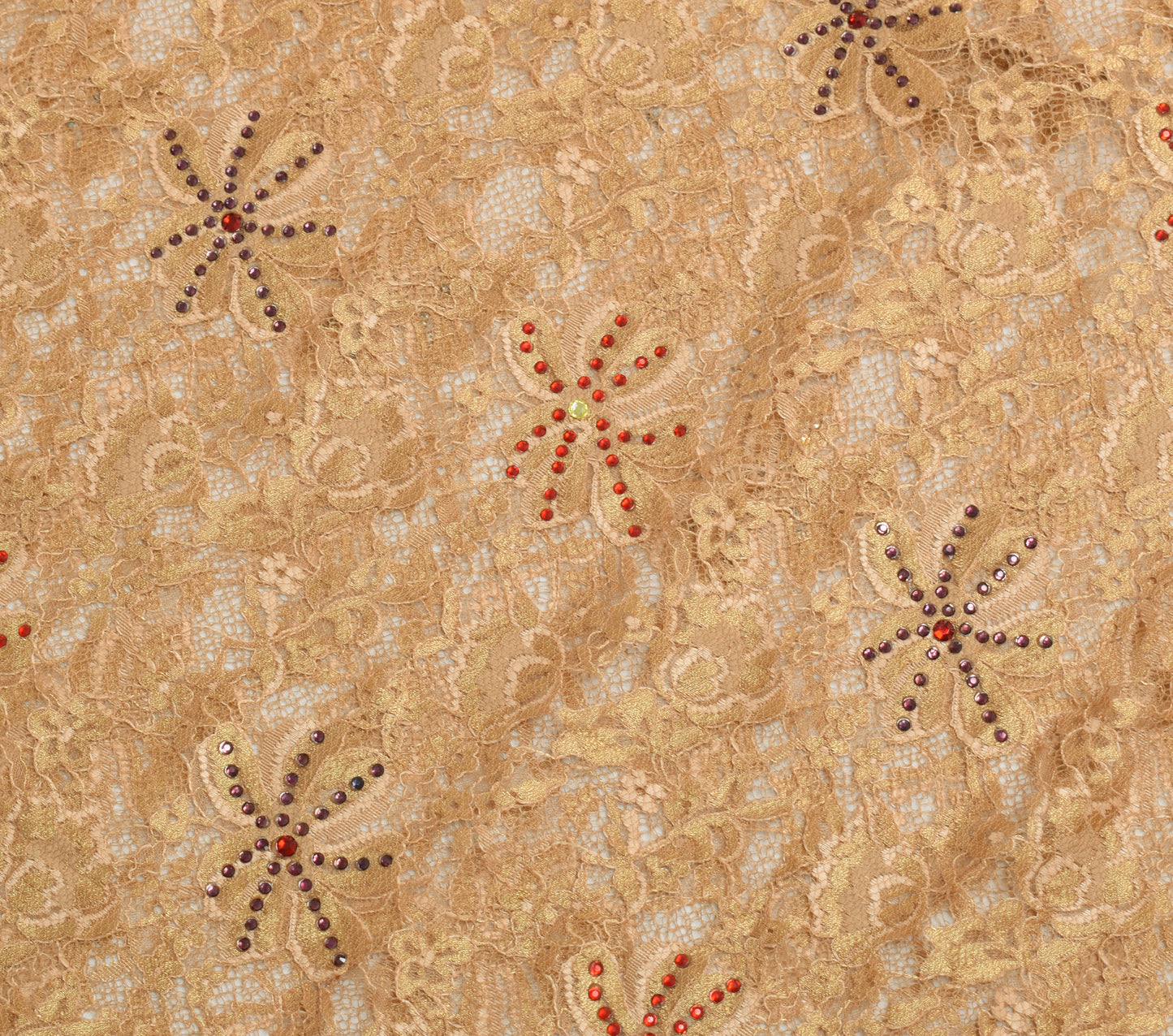 Sushila Vintage Brown Indian Saree Net Mesh Floral Woven Sari 5 YD Craft Fabric