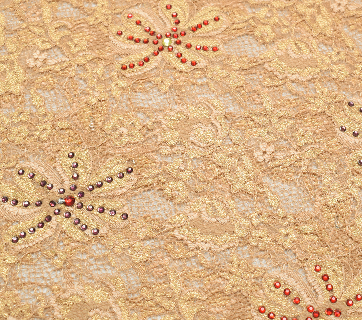 Sushila Vintage Brown Indian Saree Net Mesh Floral Woven Sari 5 YD Craft Fabric