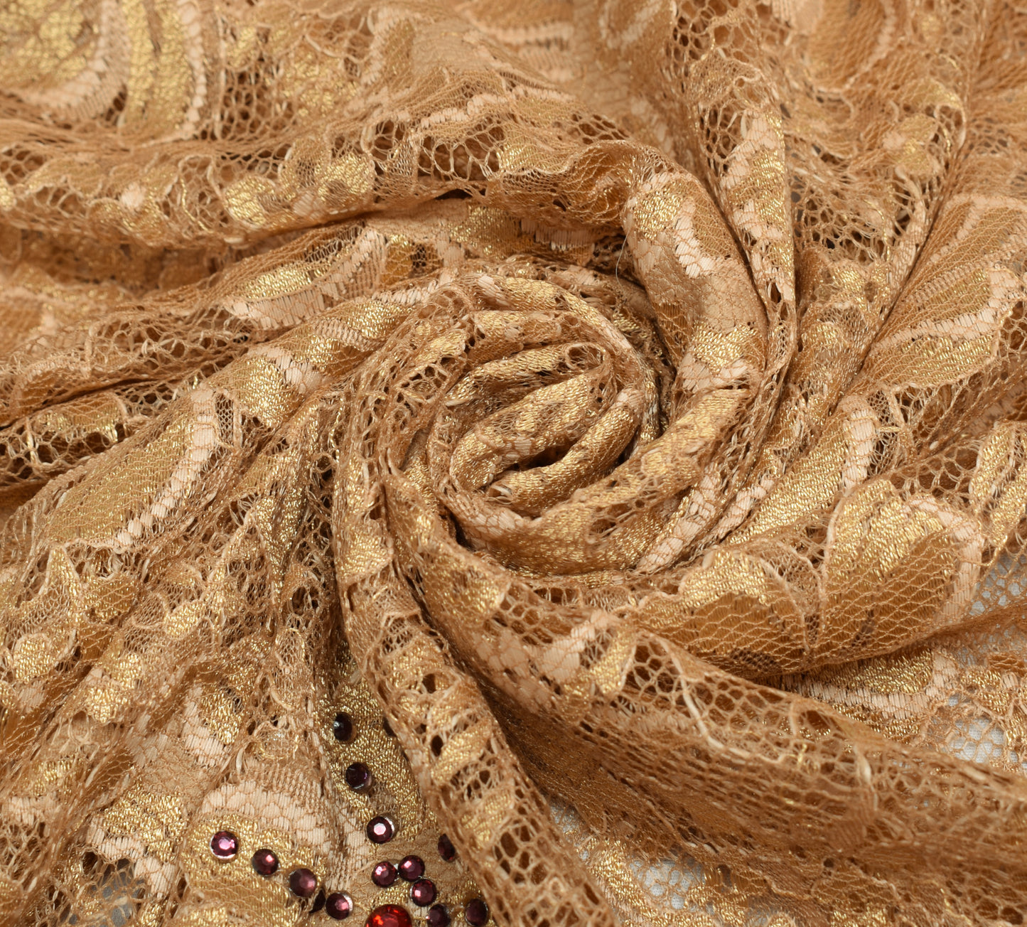 Sushila Vintage Brown Indian Saree Net Mesh Floral Woven Sari 5 YD Craft Fabric