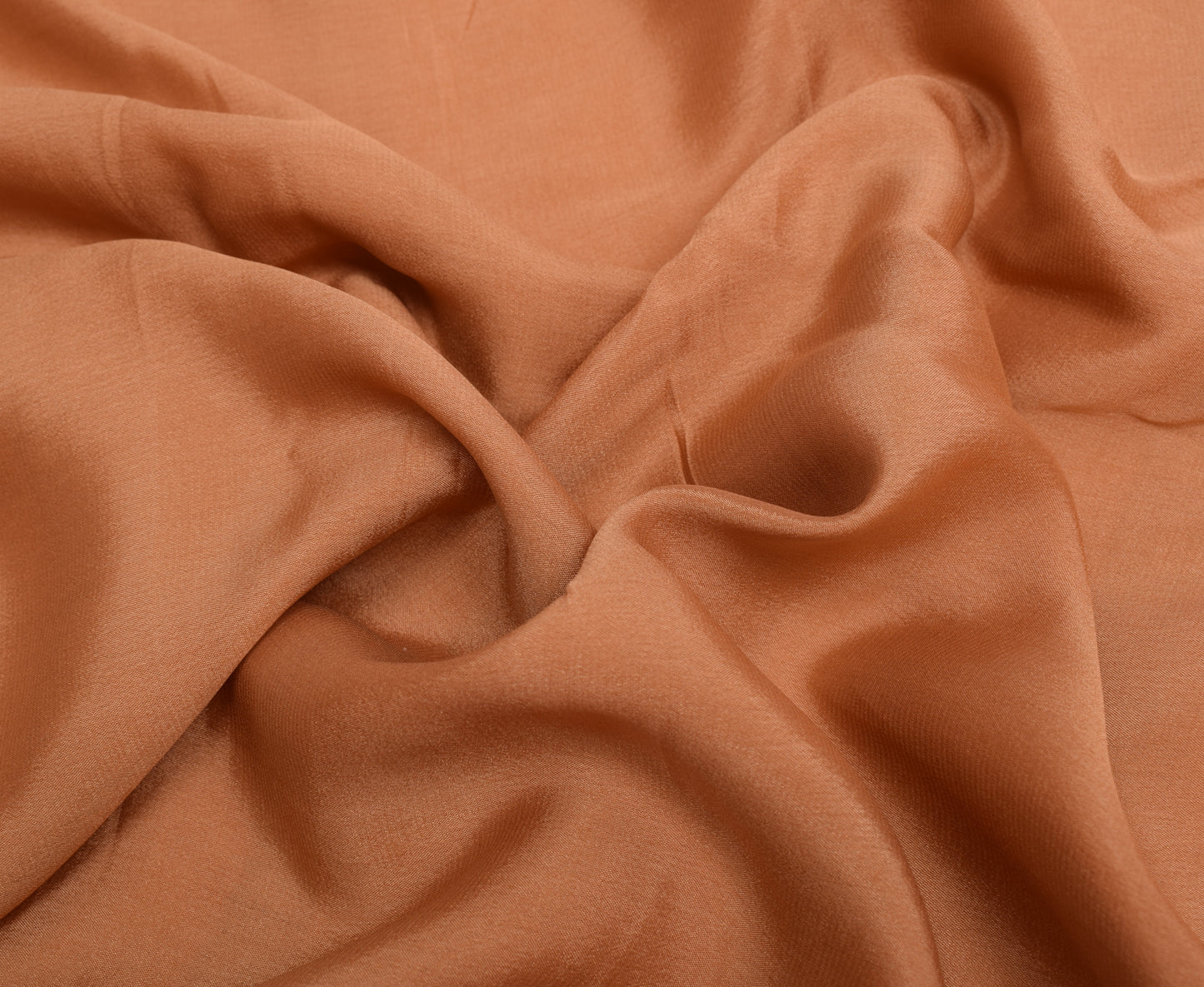 Sushila Vintage Peach Indian Saree 100% Pure Silk Woven Soft Sari Craft Fabric
