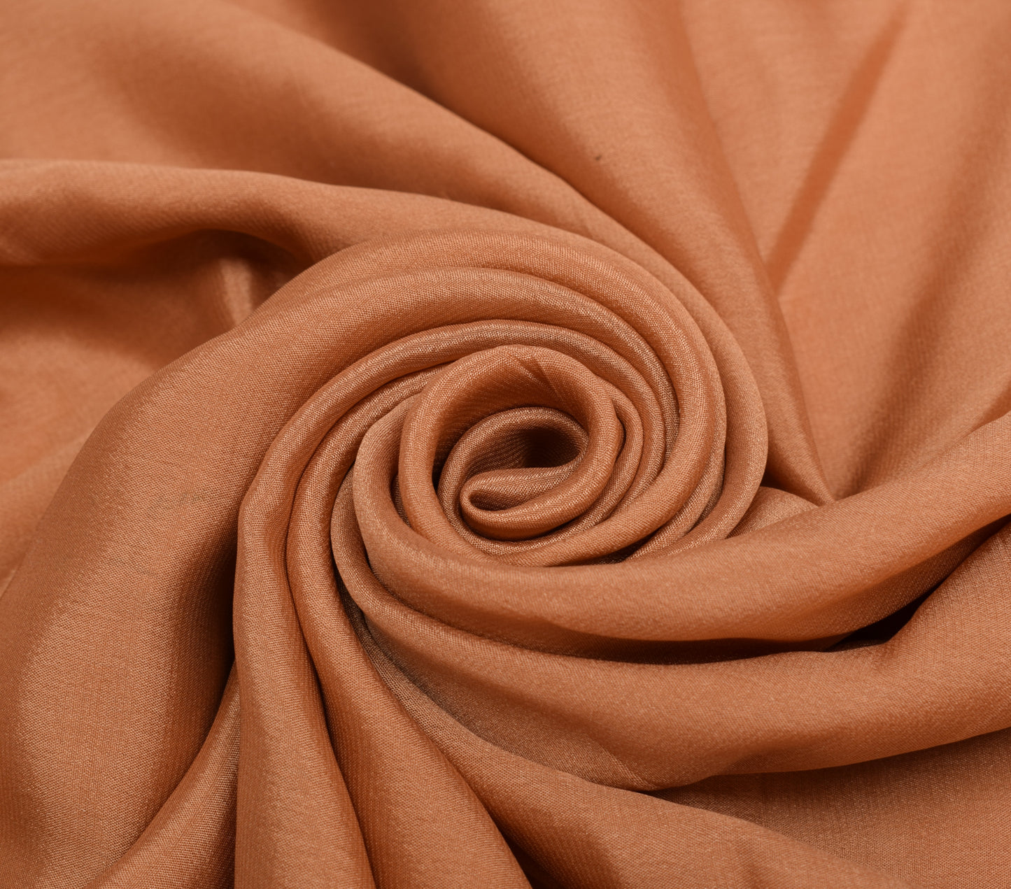 Sushila Vintage Peach Indian Saree 100% Pure Silk Woven Soft Sari Craft Fabric