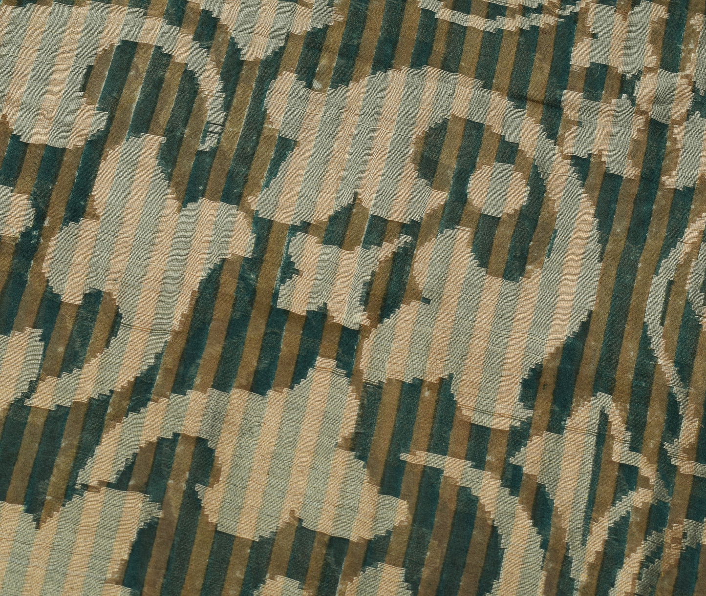 Sushila Vintage Indian Saree 100% Pure Georgette Silk Floral Printed Sari Fabric