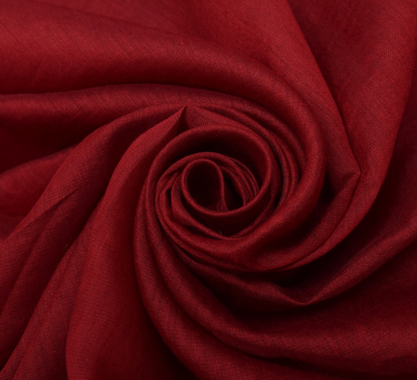 Sushila Vintage Maroon Saree Blend Cotton Floral Embroidered Sari Craft Fabric