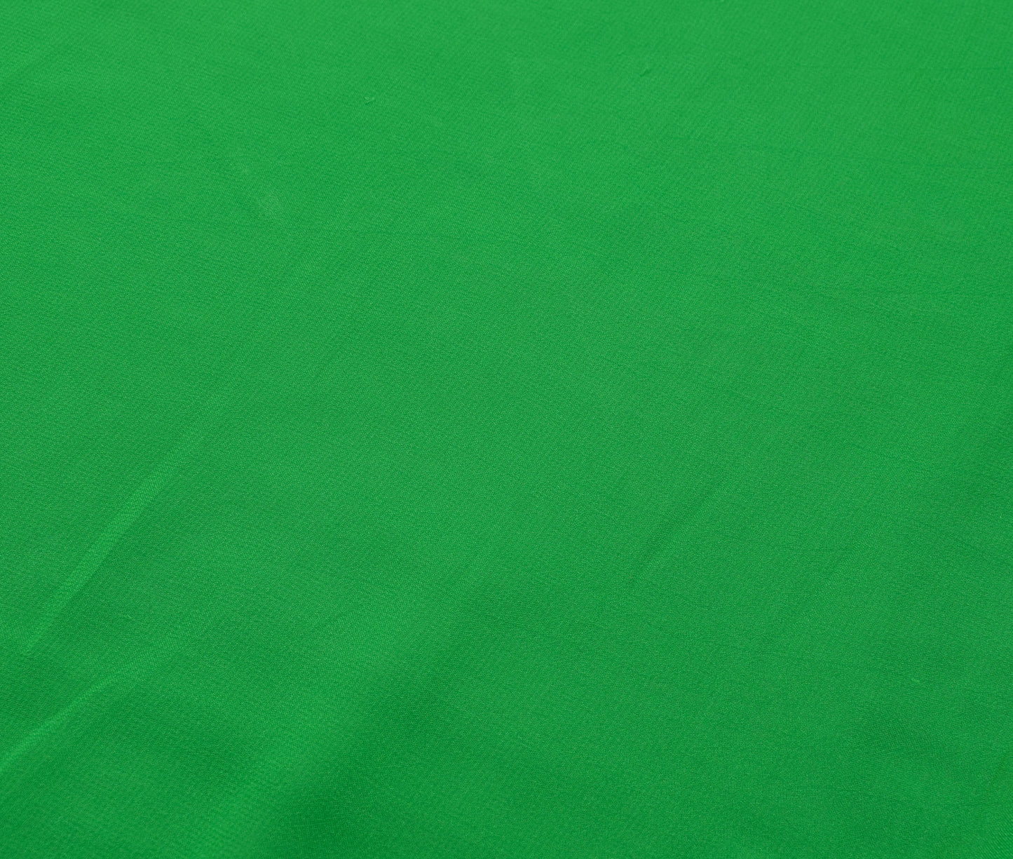 Sushila Vintage Green Saree 100%Pure Georgette Silk Patch Work Sari Craft Fabric