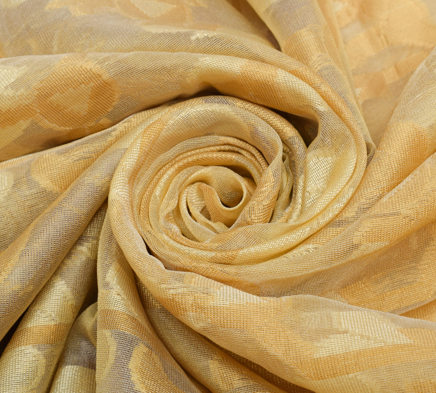 Sushila Vintage Cream Saree Blend Silk All Over Woven Floral Sari Craft Fabric