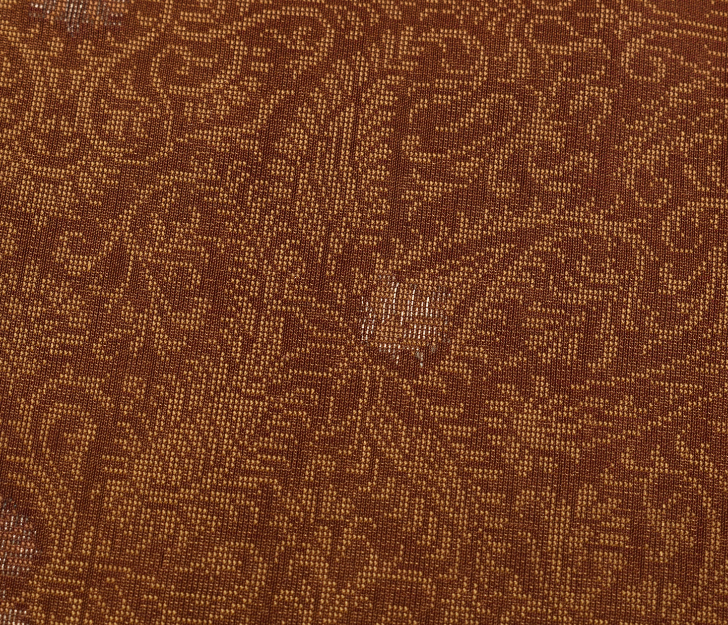 Sushila Vintage Brown Saree 100% Pure Silk All Over Woven Paisley Sari Fabric