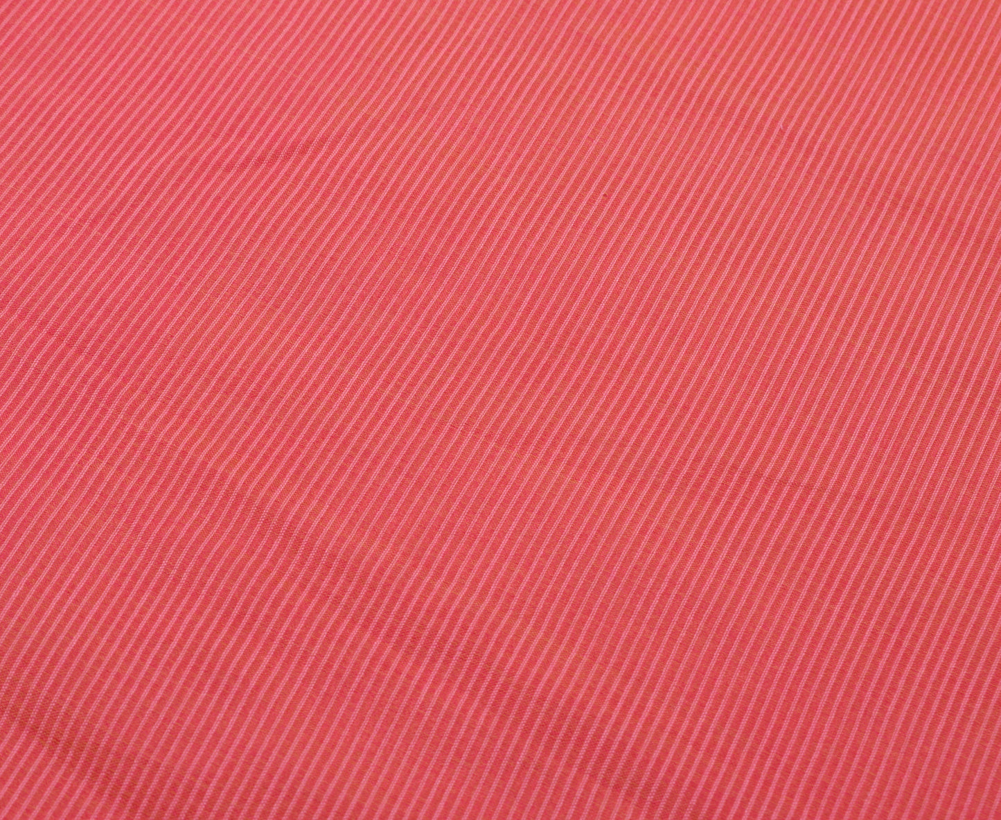 Sushila Vintage Pink Indian Saree Blend Cotton Stripes Woven Sari Craft Fabric