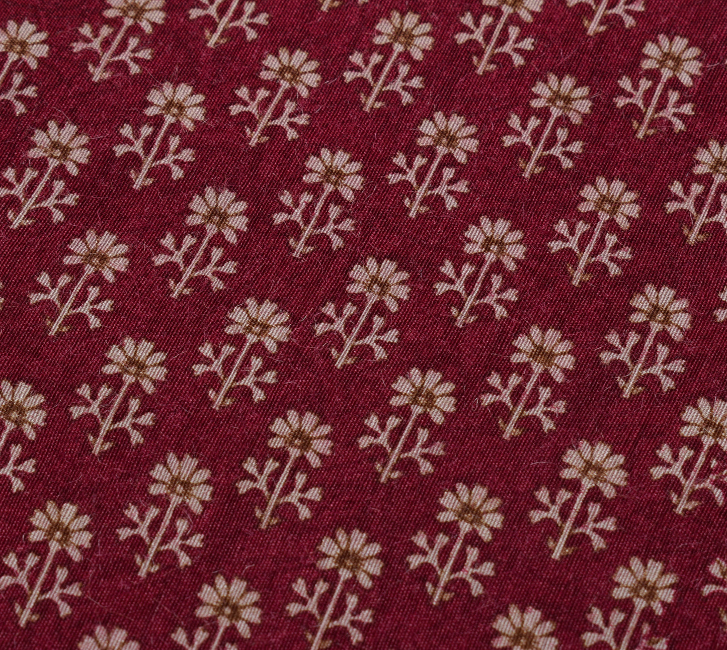 Sushila Vintage Maroon Saree 100% Pure Silk Printed & Woven Floral Sari Fabric