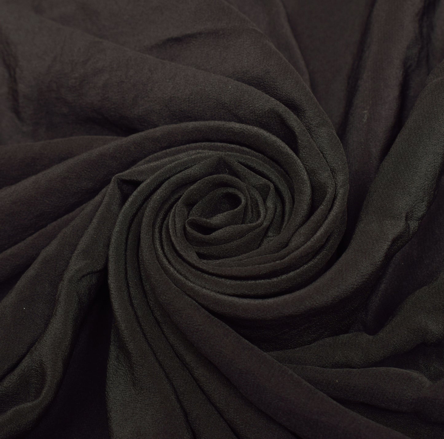 Sushila Vintage Black Saree 100% Pure Crepe Silk Embroidered Floral Sari Fabric