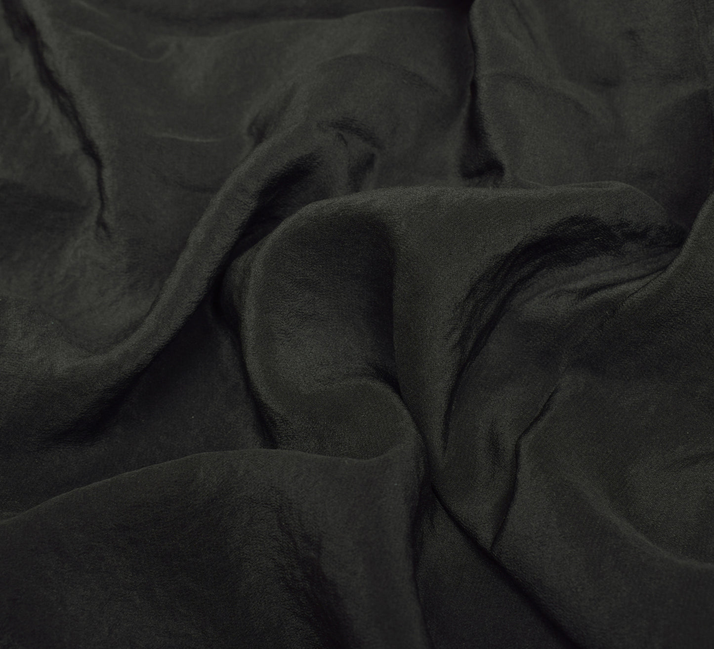 Sushila Vintage Black Saree 100% Pure Crepe Silk Embroidered Floral Sari Fabric