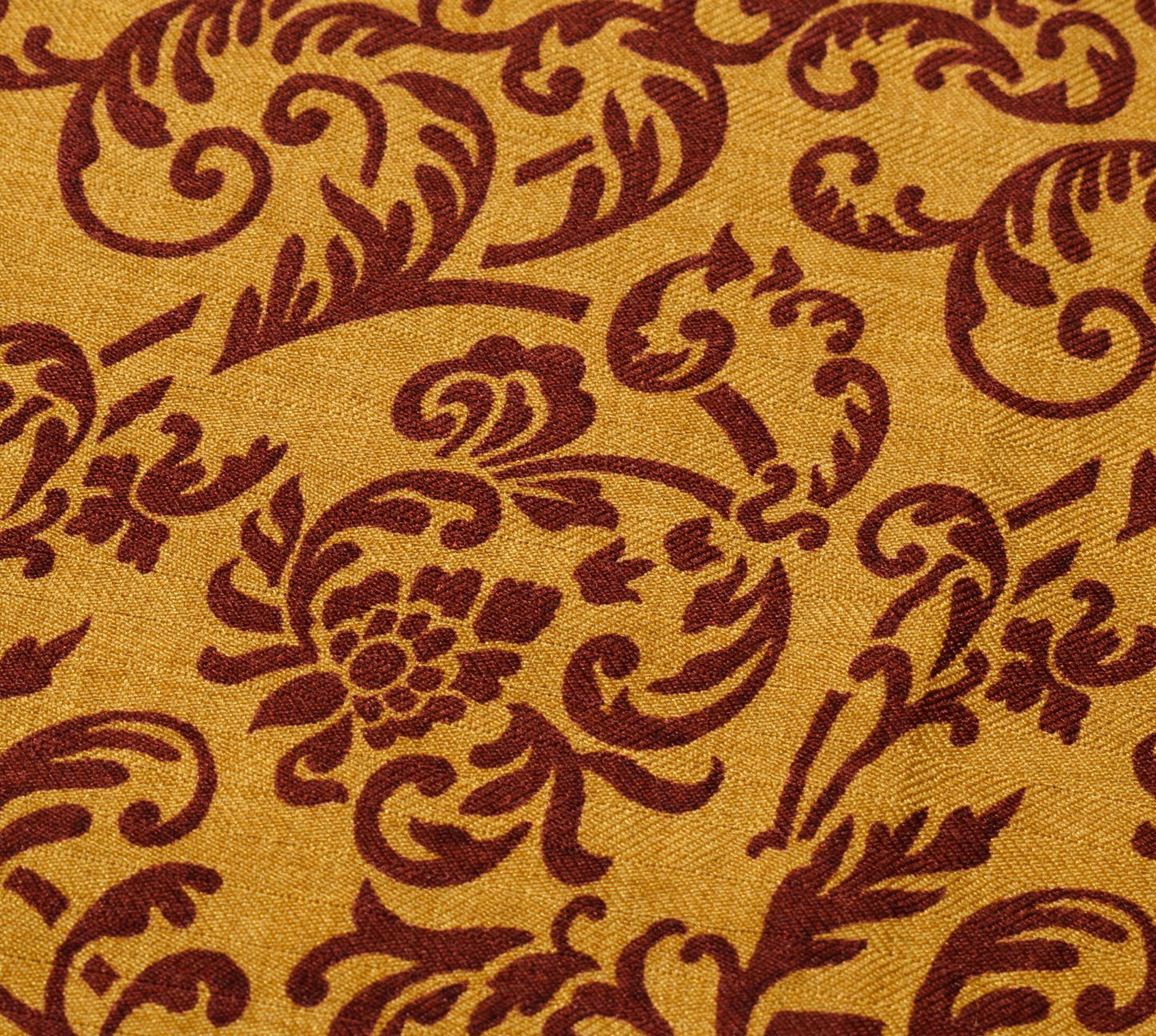 Sushila Vintage Mustard Saree Blend Woolen Floral Printed Soft Sari Craft Fabric