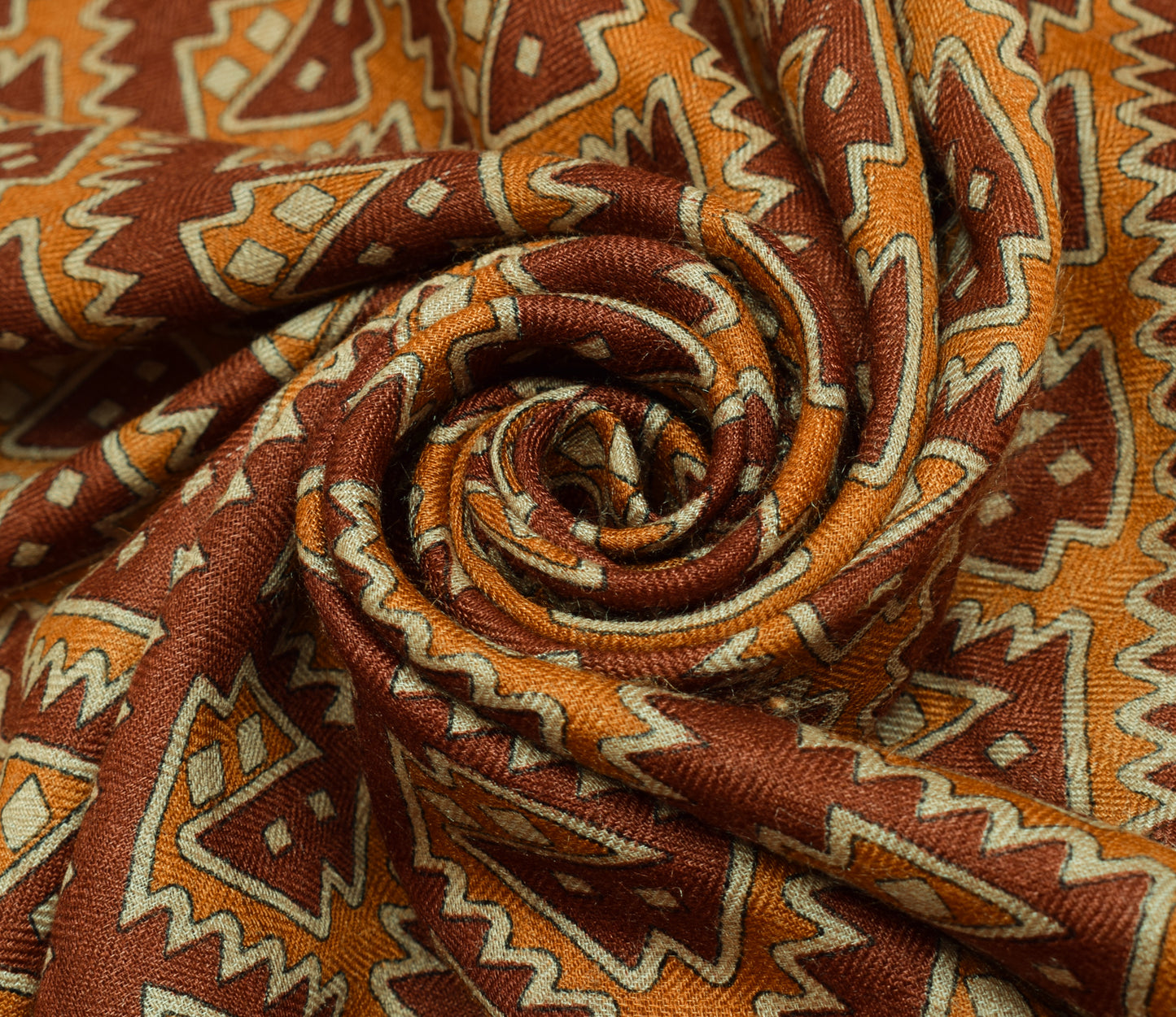Sushila Vintage Maroon Saree 100% Pure Woolen Woven 5 YD Soft Sari Craft Fabric