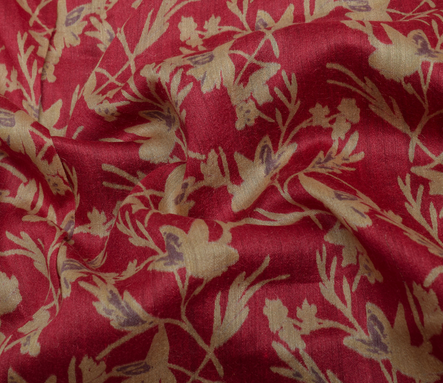 Sushila Vintage Pink Indian Saree 100% Pure Silk Woven Floral Sari Craft Fabric