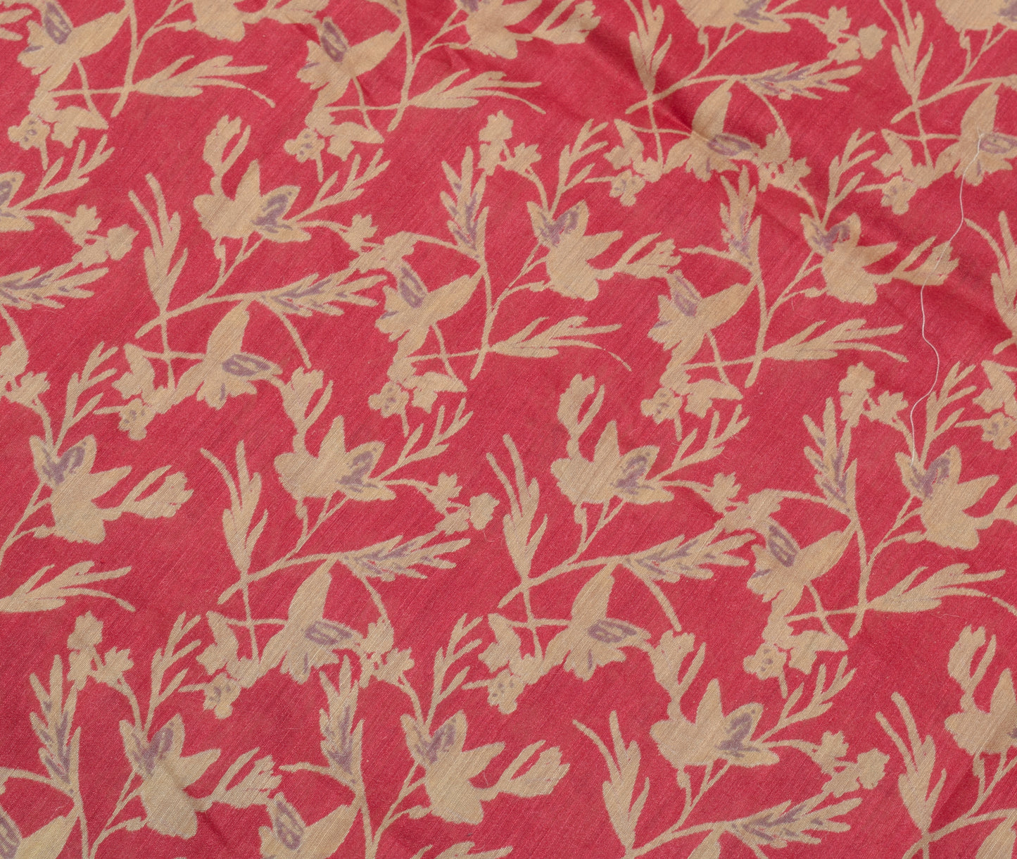 Sushila Vintage Pink Indian Saree 100% Pure Silk Woven Floral Sari Craft Fabric