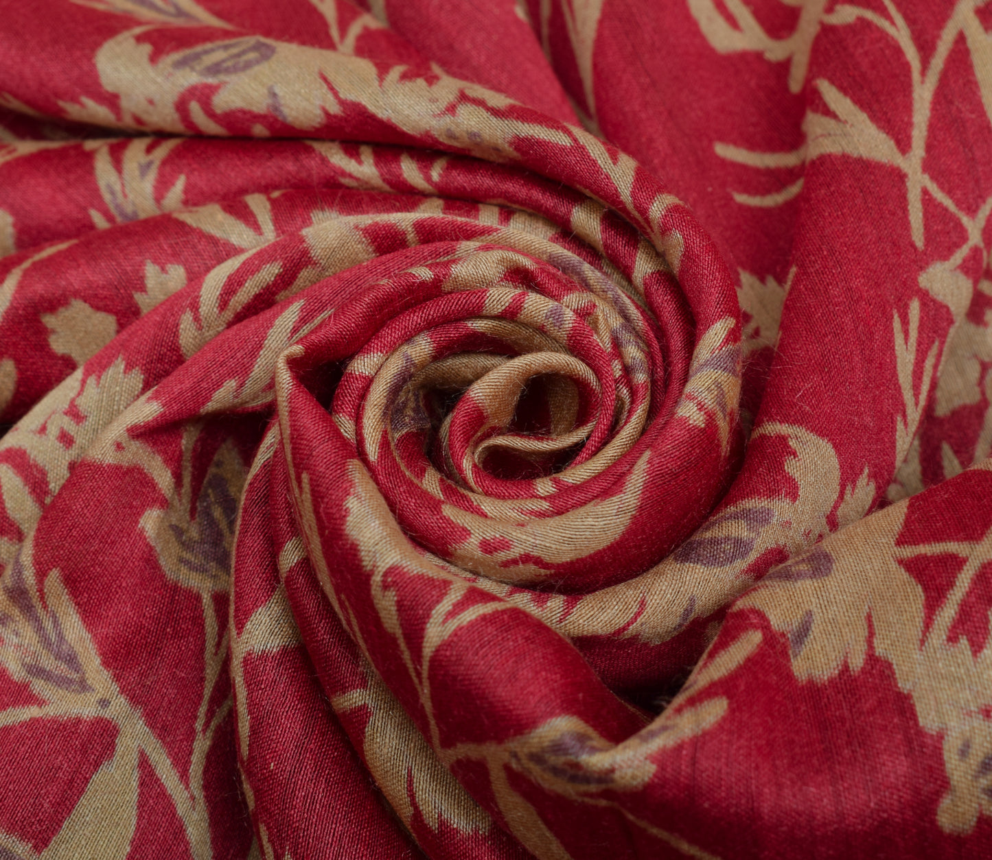 Sushila Vintage Pink Indian Saree 100% Pure Silk Woven Floral Sari Craft Fabric