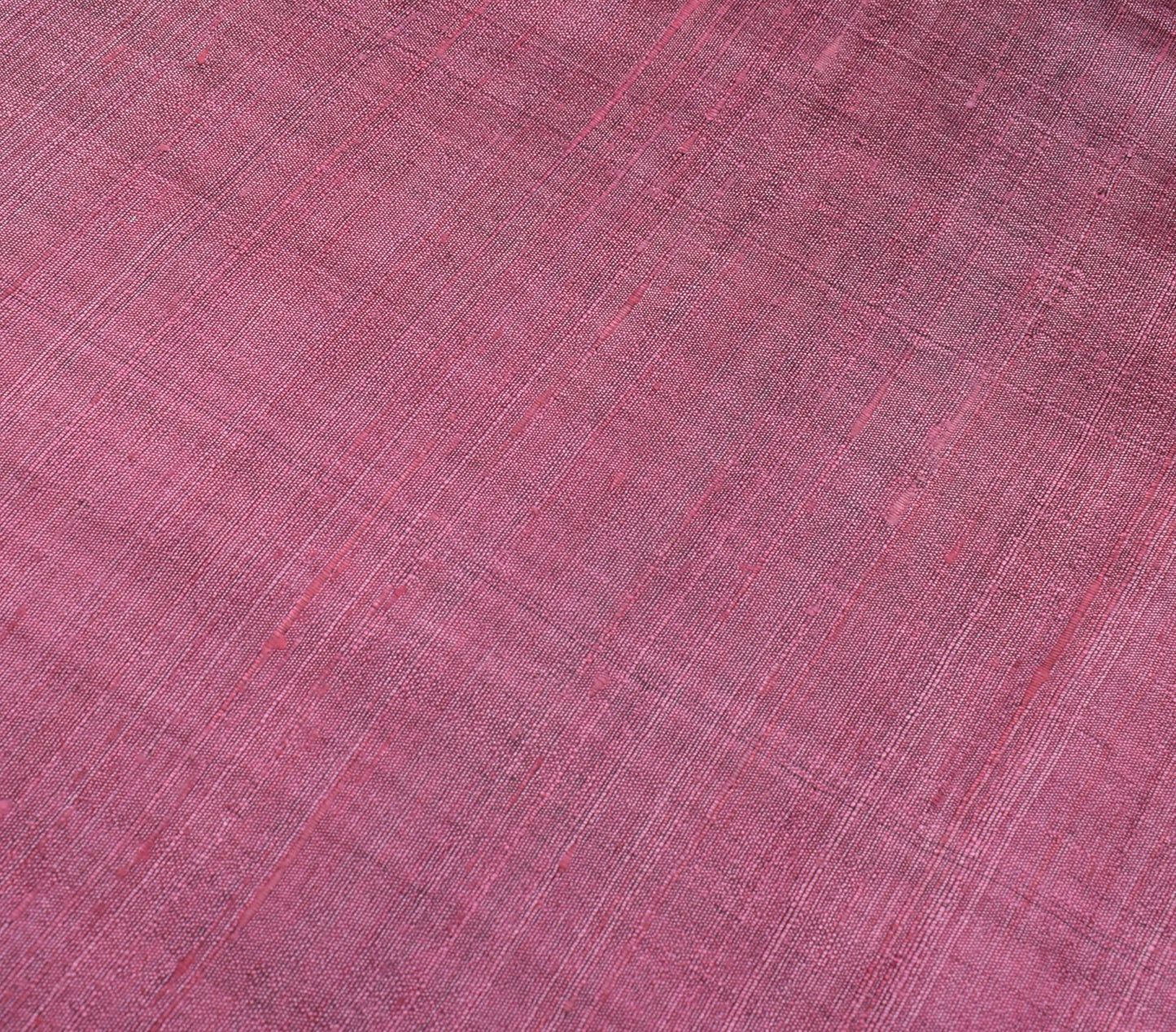 Sushila Vintage Pink Indian Saree 100% Pure Khadi Silk Woven Sari Craft Fabric