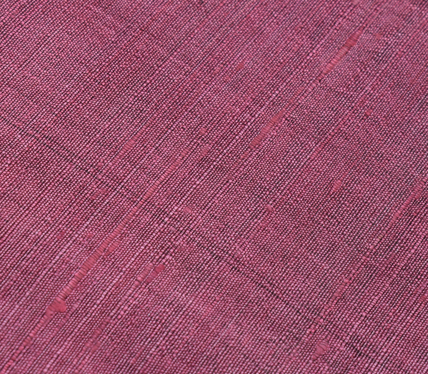 Sushila Vintage Pink Indian Saree 100% Pure Khadi Silk Woven Sari Craft Fabric
