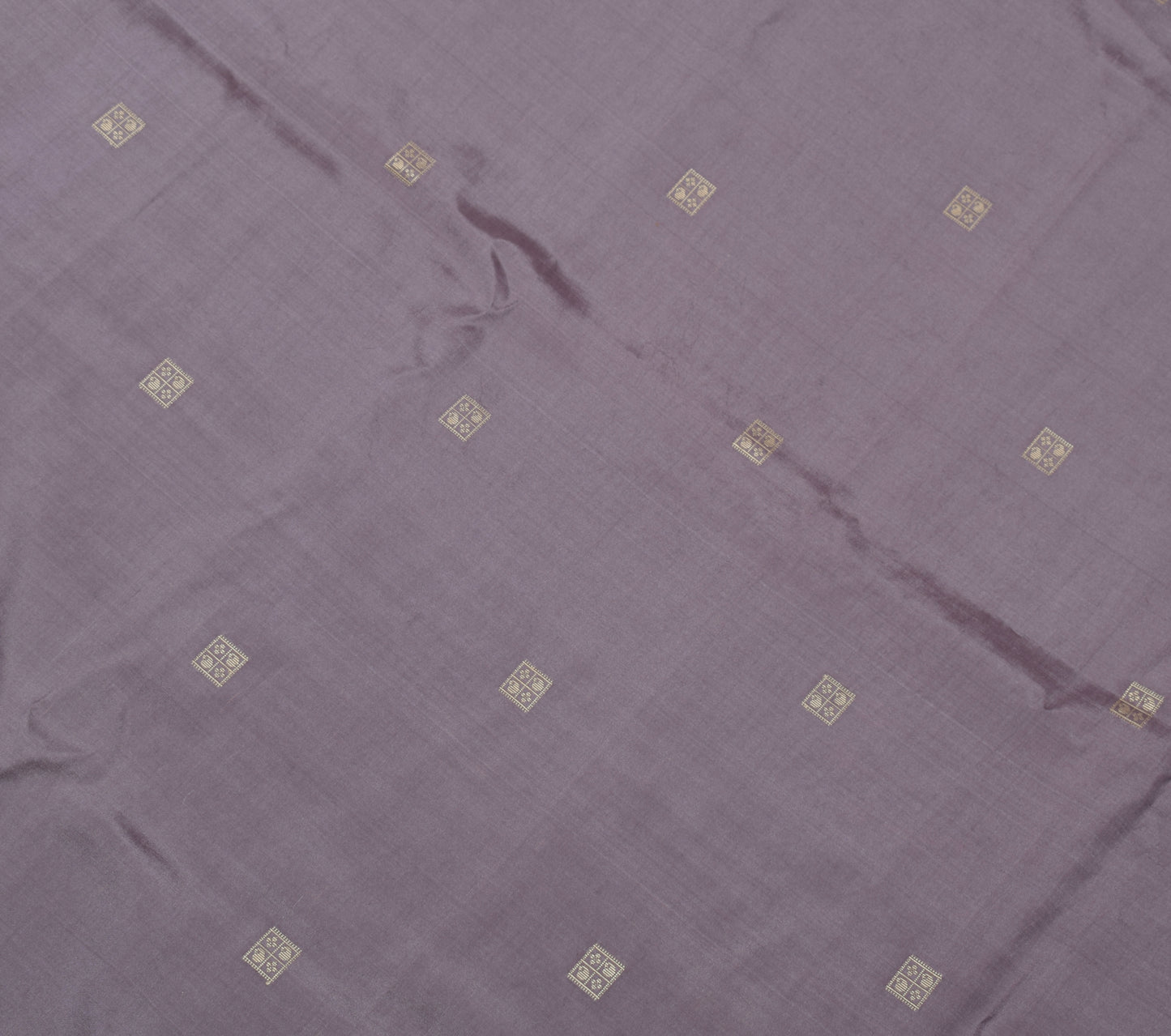 Sushila Vintage Indian Saree 100% Pure Silk Woven Paisley Soft Sari Craft Fabric