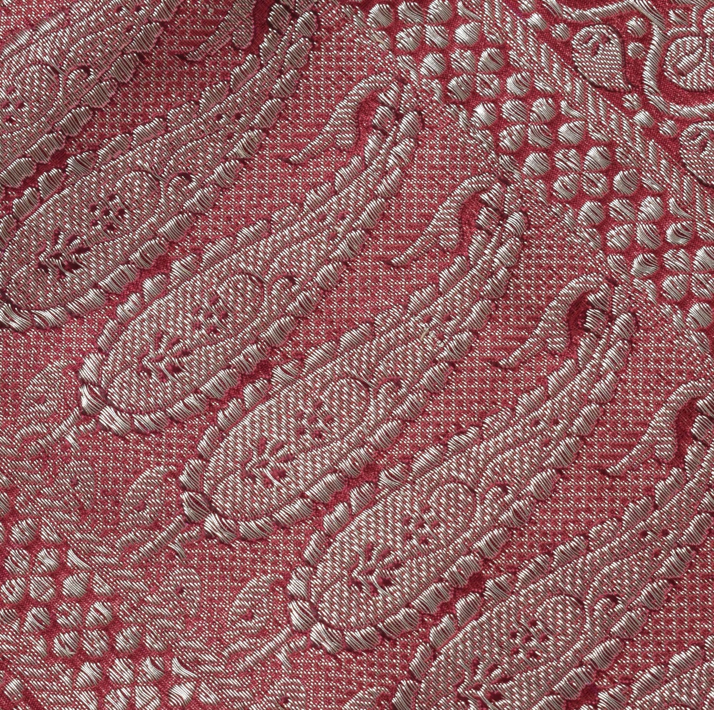 Sushila Vintage Heavy Saree Blend Satin Silk Banarasi Brocade Woven Sari Fabric