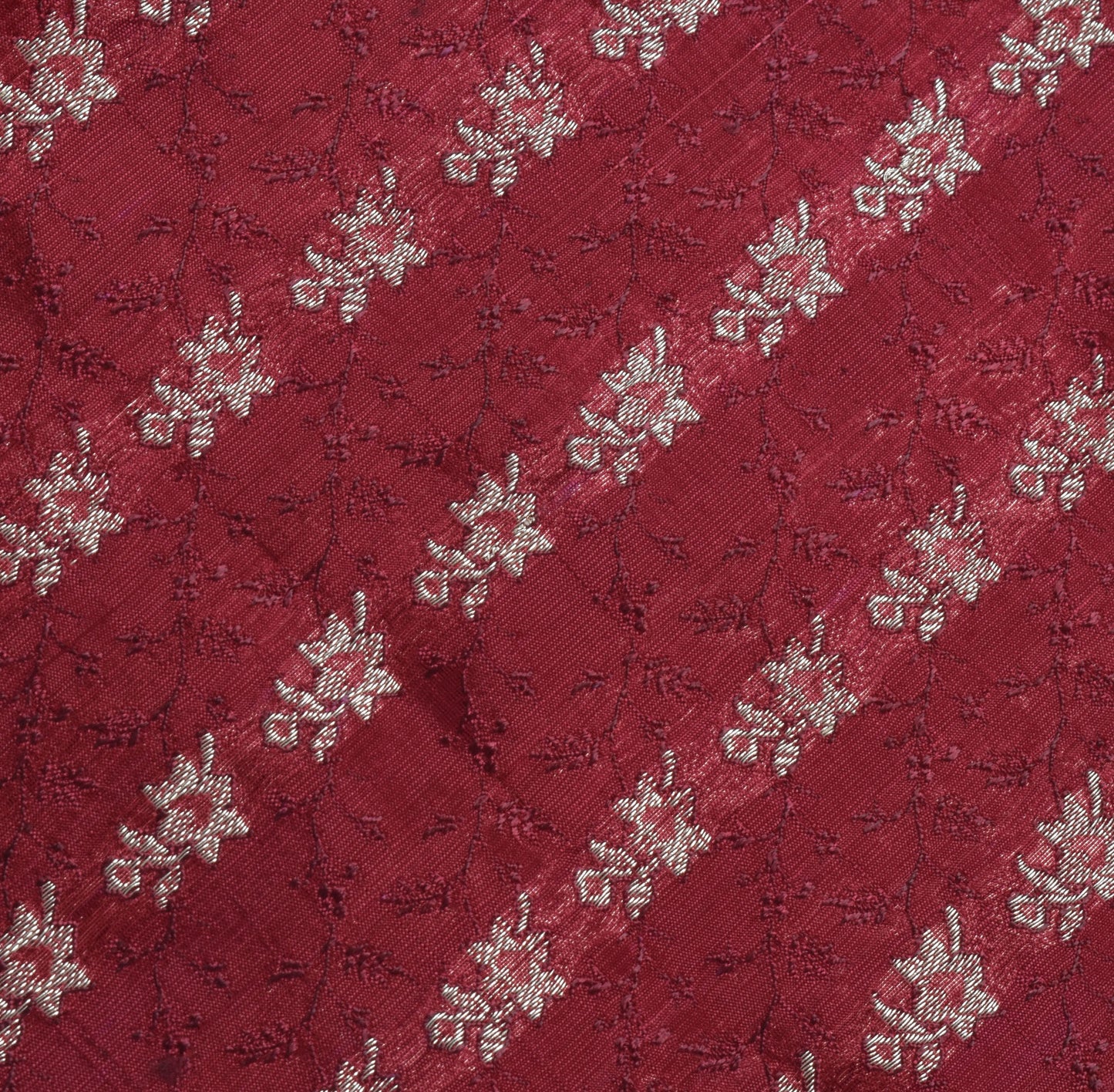 Sushila Vintage Heavy Saree Blend Satin Silk Banarasi Brocade Woven Sari Fabric