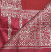 Sushila Vintage Heavy Saree Blend Satin Silk Banarasi Brocade Woven Sari Fabric