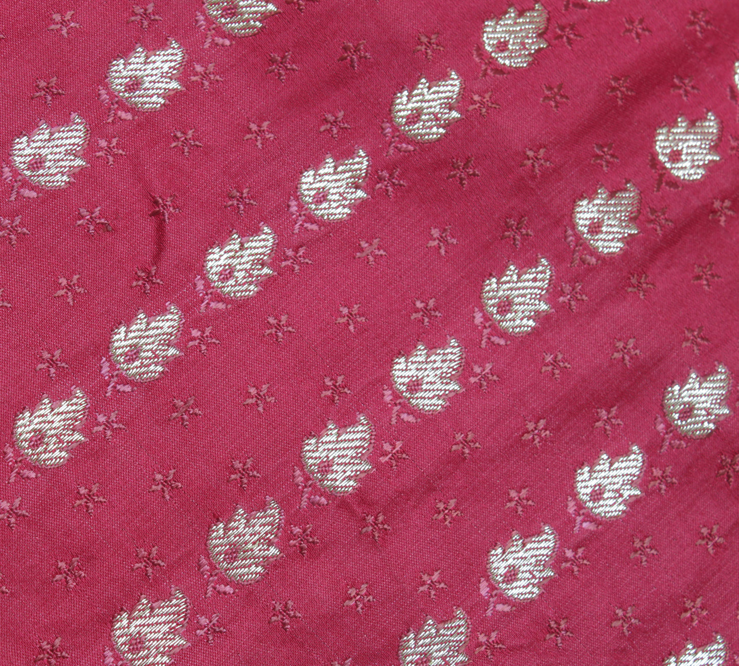 Sushila Vintage Heavy Saree Pure Satin Silk Banarasi Brocade Woven Sari Fabric