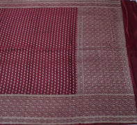 Sushila Vintage Heavy Saree Pure Satin Silk Banarasi Brocade Woven Sari Fabric