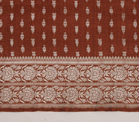 Sushila Vintage Heavy Saree Pure Satin Silk Banarasi Brocade Woven Sari Fabric