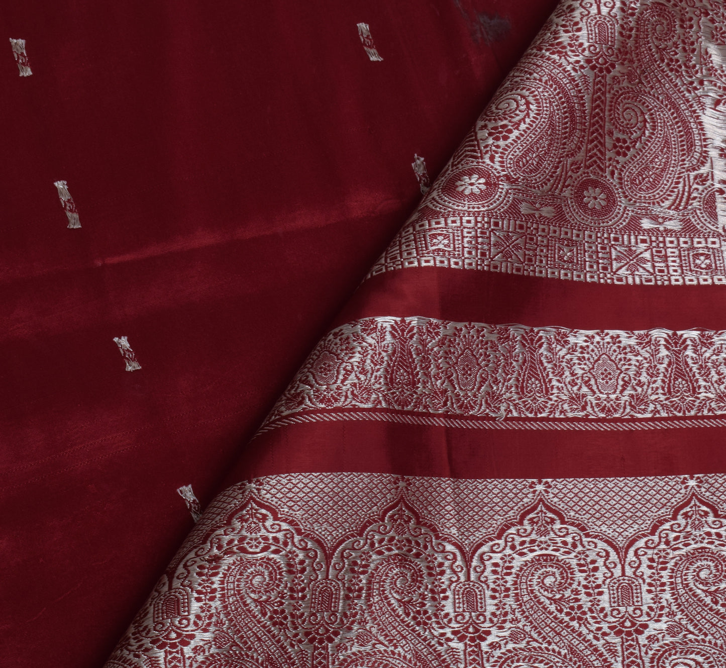 Sushila Vintage Heavy Saree Pure Satin Silk Banarasi Brocade Woven Sari Fabric