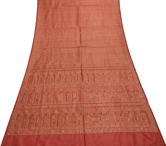 Sushila Vintage Heavy Saree Pure Satin Silk Banarasi Brocade Woven Sari Fabric