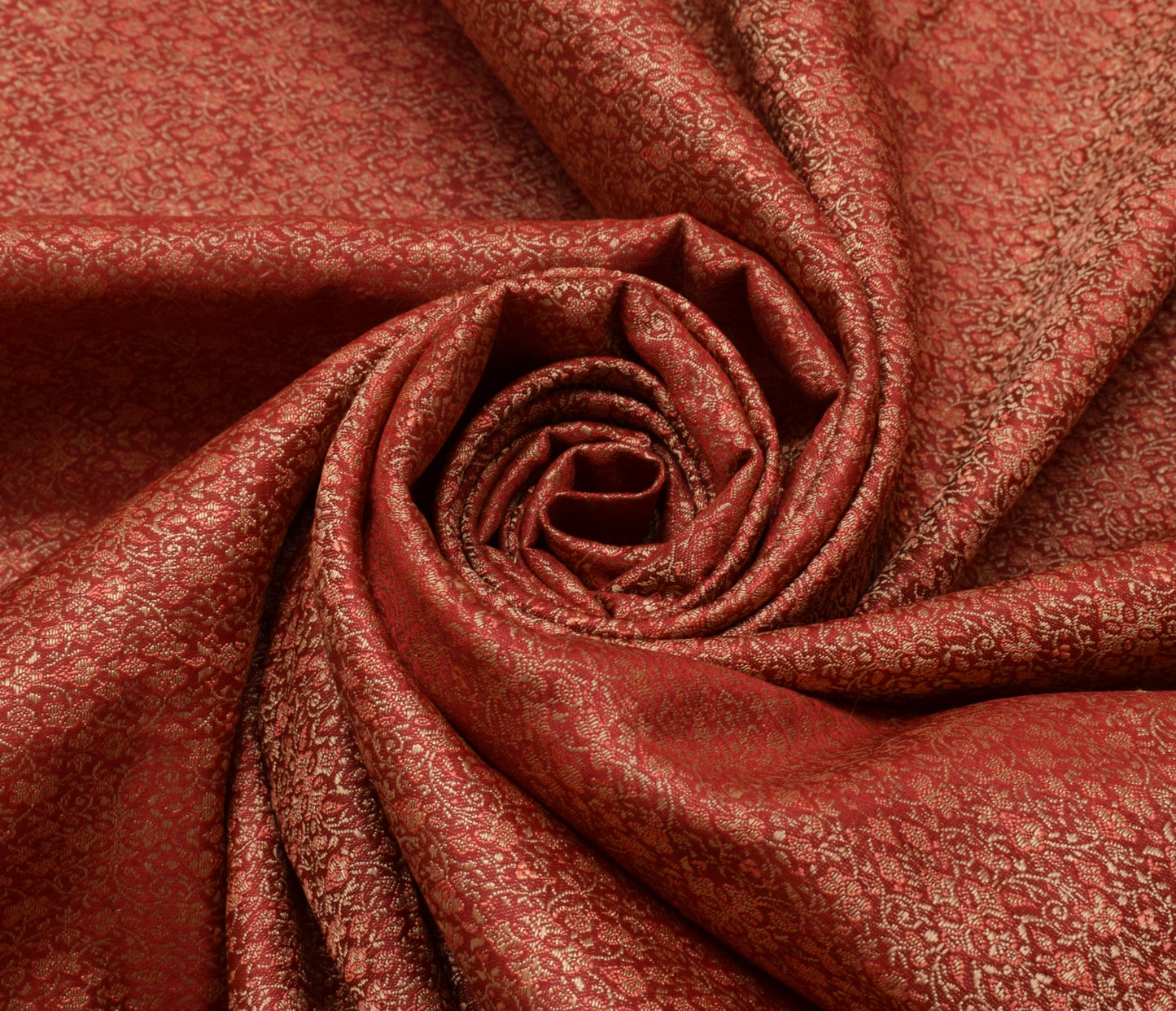 Sushila Vintage Heavy Saree Pure Satin Silk Banarasi Brocade Woven Sari Fabric