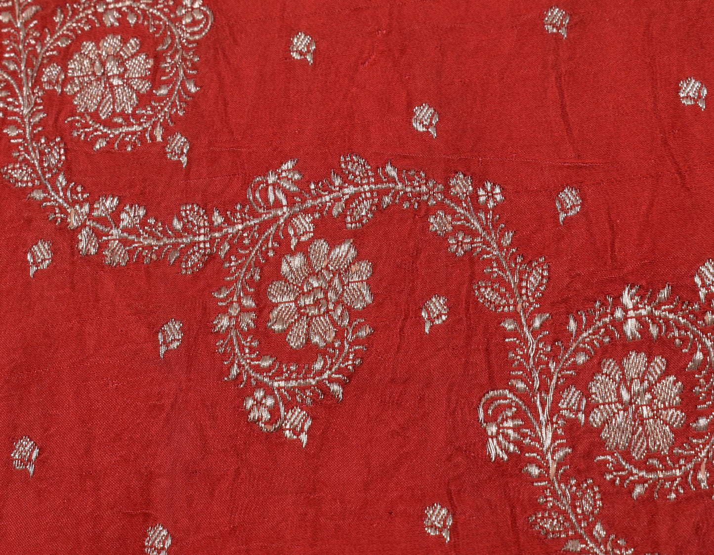Sushila Vintage Heavy Saree Pure Satin Silk Banarasi Brocade Woven Sari Fabric