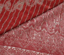 Sushila Vintage Heavy Saree Pure Satin Silk Banarasi Brocade Woven Sari Fabric