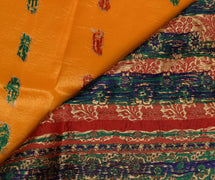 Sushila Vintage Heavy Saree Pure Satin Silk Banarasi Brocade Woven Sari Fabric