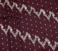 Sushila Vintage Heavy Saree Blend Satin Silk Banarasi Brocade Woven Sari Fabric
