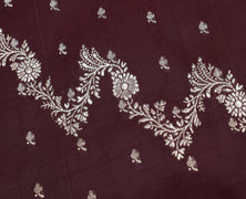 Sushila Vintage Heavy Saree Blend Satin Silk Banarasi Brocade Woven Sari Fabric