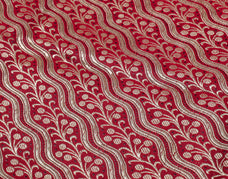 Sushila Vintage Heavy Saree Pure Satin Silk Banarasi Brocade Woven Sari Fabric