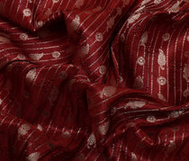 Sushila Vintage Heavy Saree Pure Satin Silk Banarasi Brocade Woven Sari Fabric