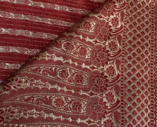 Sushila Vintage Heavy Saree Pure Satin Silk Banarasi Brocade Woven Sari Fabric