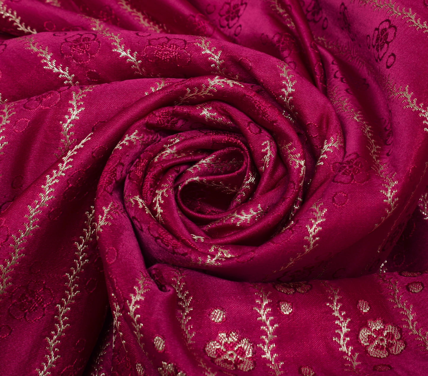 Sushila Vintage Heavy Saree Pure Satin Silk Banarasi Brocade Woven Sari Fabric