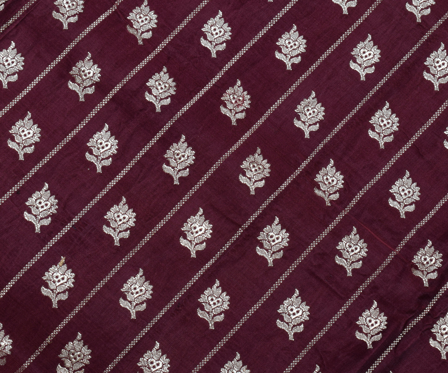 Sushila Vintage Heavy Saree Pure Satin Silk Banarasi Brocade Woven Sari Fabric