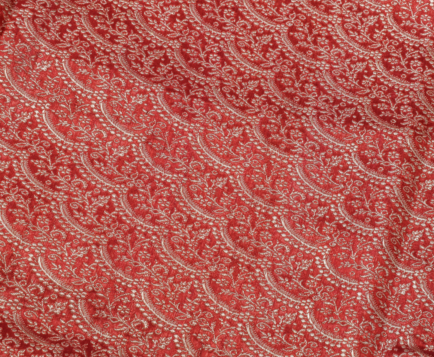 Sushila Vintage Heavy Saree Blend Satin Silk Banarasi Brocade Woven Sari Fabric