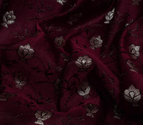 Sushila Vintage Heavy Saree Pure Satin Silk Banarasi Brocade Woven Sari Fabric