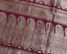 Sushila Vintage Heavy Saree Pure Satin Silk Banarasi Brocade Woven Sari Fabric