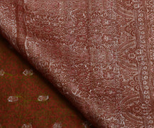 Sushila Vintage Heavy Saree Pure Satin Silk Banarasi Brocade Woven Sari Fabric