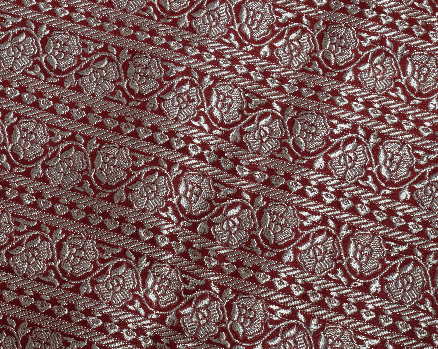 Sushila Vintage Heavy Saree Pure Satin Silk Banarasi Brocade Woven Sari Fabric