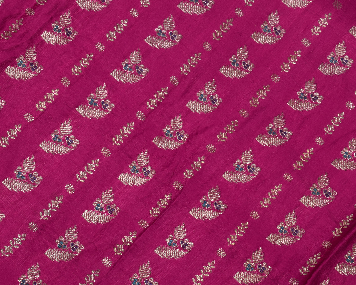 Sushila Vintage Heavy Saree Pure Satin Silk Banarasi Brocade Woven Sari Fabric