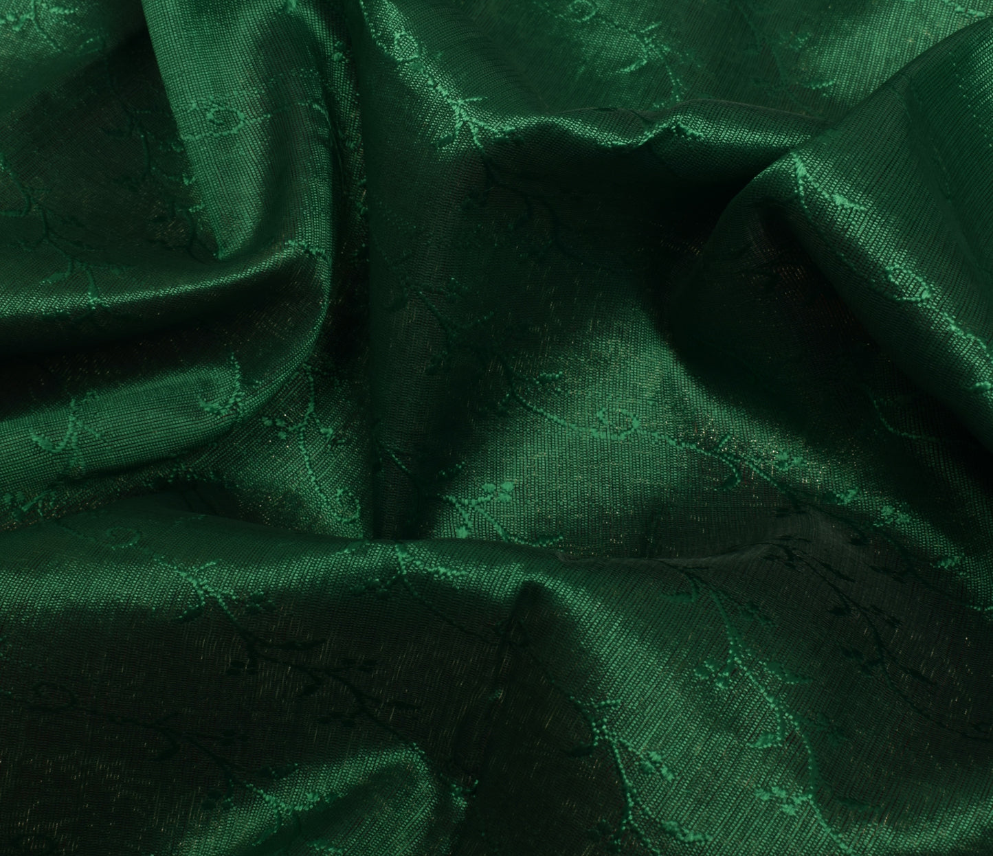 Sushila Vintage Heavy Saree Blend Satin Silk Banarasi Brocade Woven Sari Fabric
