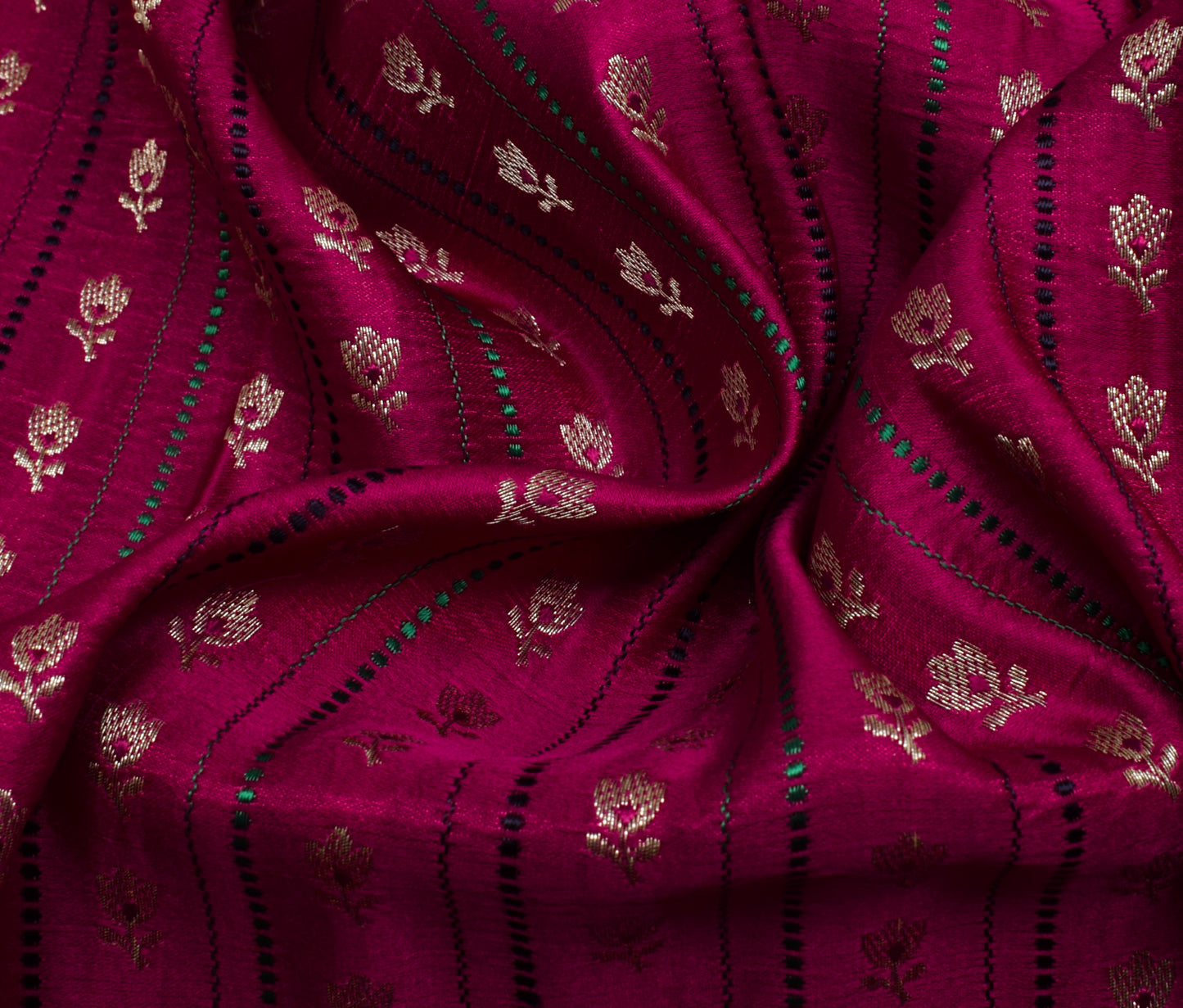 Sushila Vintage Heavy Saree Pure Satin Silk Banarasi Brocade Woven Sari Fabric