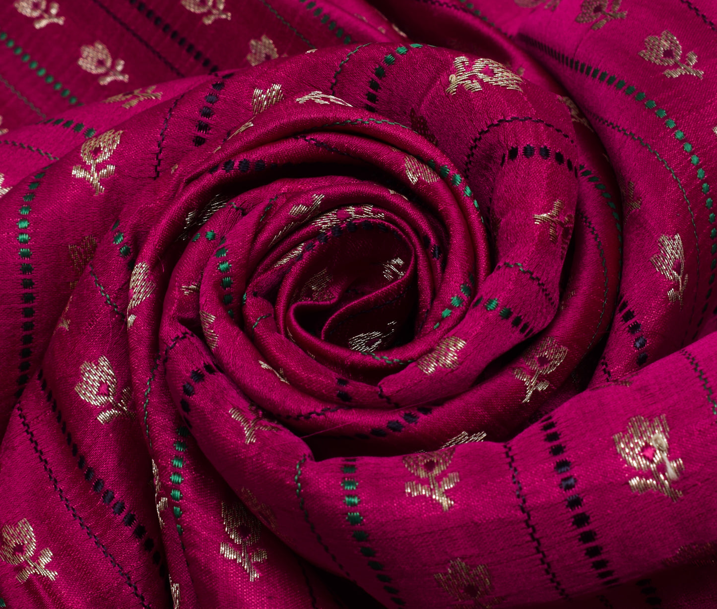Sushila Vintage Heavy Saree Pure Satin Silk Banarasi Brocade Woven Sari Fabric